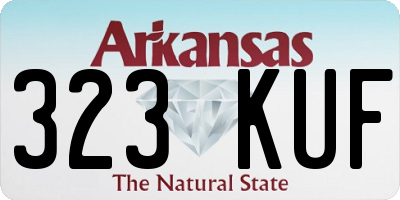 AR license plate 323KUF