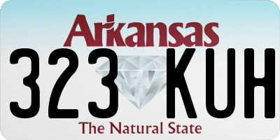 AR license plate 323KUH