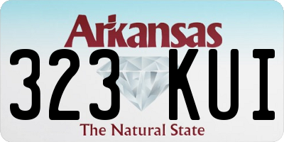 AR license plate 323KUI