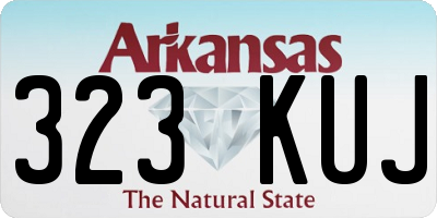 AR license plate 323KUJ