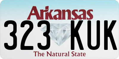 AR license plate 323KUK
