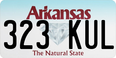 AR license plate 323KUL