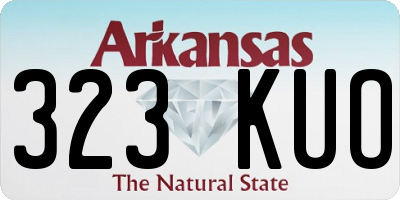 AR license plate 323KUO