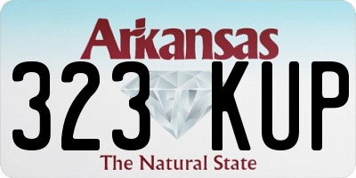AR license plate 323KUP