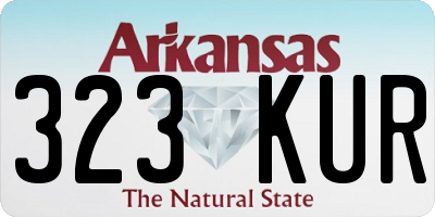 AR license plate 323KUR