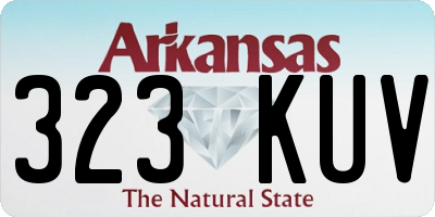 AR license plate 323KUV