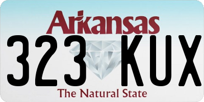AR license plate 323KUX
