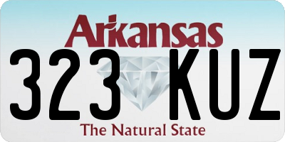 AR license plate 323KUZ