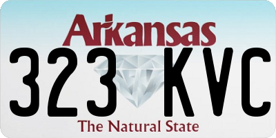 AR license plate 323KVC