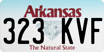 AR license plate 323KVF