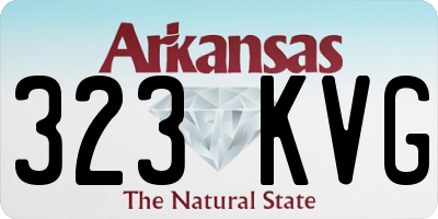 AR license plate 323KVG