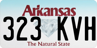 AR license plate 323KVH