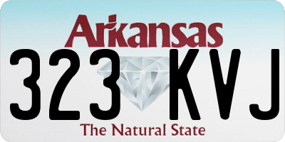 AR license plate 323KVJ