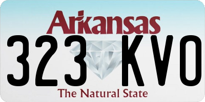 AR license plate 323KVO