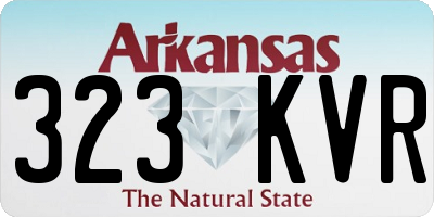 AR license plate 323KVR
