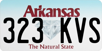 AR license plate 323KVS