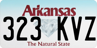 AR license plate 323KVZ