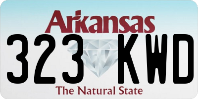 AR license plate 323KWD