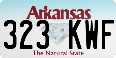 AR license plate 323KWF