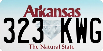 AR license plate 323KWG