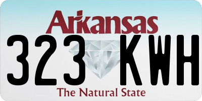 AR license plate 323KWH