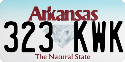 AR license plate 323KWK