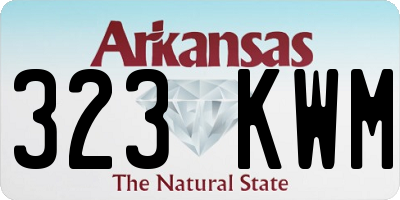 AR license plate 323KWM