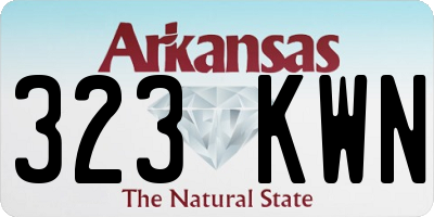 AR license plate 323KWN