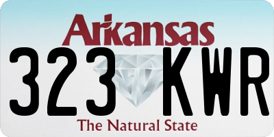AR license plate 323KWR