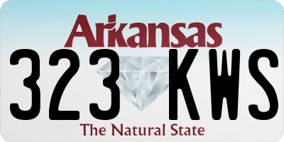 AR license plate 323KWS