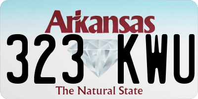 AR license plate 323KWU