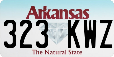 AR license plate 323KWZ