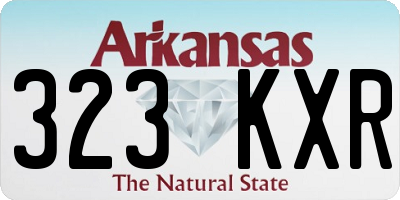 AR license plate 323KXR