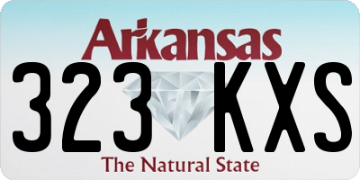 AR license plate 323KXS