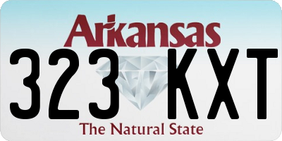 AR license plate 323KXT