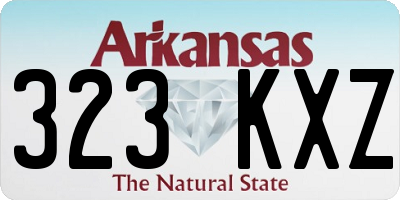 AR license plate 323KXZ