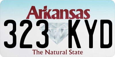 AR license plate 323KYD