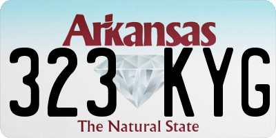AR license plate 323KYG