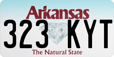AR license plate 323KYT