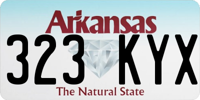 AR license plate 323KYX