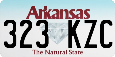 AR license plate 323KZC