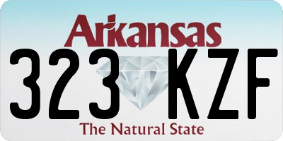 AR license plate 323KZF