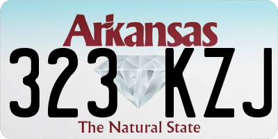 AR license plate 323KZJ
