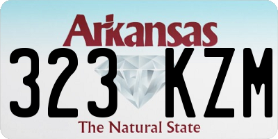 AR license plate 323KZM