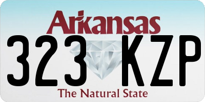 AR license plate 323KZP