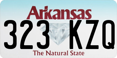 AR license plate 323KZQ
