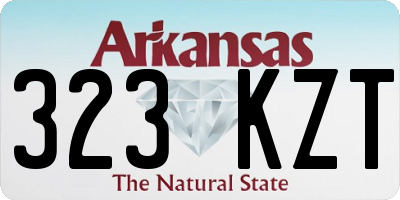 AR license plate 323KZT
