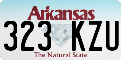 AR license plate 323KZU