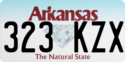 AR license plate 323KZX