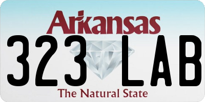 AR license plate 323LAB